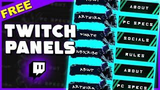 How to Make Twitch Panels for FREE (w/ Template Download Link)