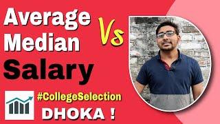 Important video for All first year Btech students | Average vs Median Salary | Jee mains Counselling