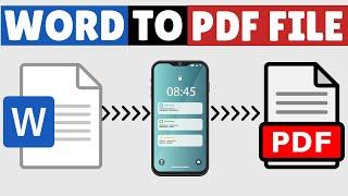 How to Convert Word to PDF in Mobile 2023 | Android & iPhone