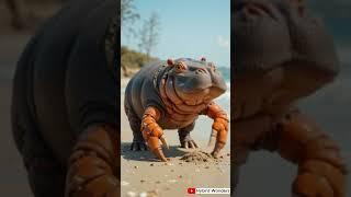 Hippo + Crab = HippoCrab | Playful giant with pinch-worthy arms #shorts