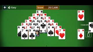 playing solitaire pyramid |no sound | 180/200 subscribers