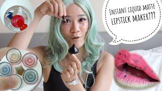 Making Your Own Matte Liquid Lipstick Instantly?? | GoPlay Cosmetics LIPSKIT Review