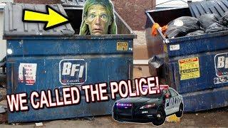 CRAZY "WACKED OUT" WOMEN ENCOUNTERED WHILE DUMPSTER DIVING! *POLICE CALLED*