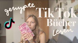 Ich lese gehypte Bücher von Tik Tok // Reading Vlog
