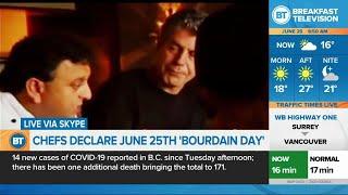 Chefs declare June 25 'Bourdain Day'