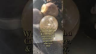 Sending you joy! #citrine #crystals #crystalsforbeginners #crystalball #citrinecrystal #crystalclass