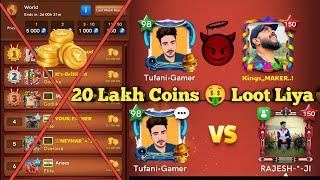 Carrom pool  20 Lakh Coins Loot Liya  Auto Players Se  Tufani Gamer  Singapore Gameplay