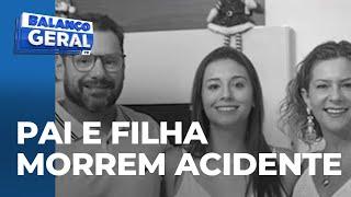 Pai e filha que morreram em engavetamento na BR 163 são velados em Cascavel