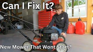 Our Brand New Push Mower Wont Start Can I Fix It?