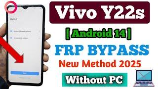 Vivo Y22/Y22s | Frp Bypass 2025 | Vivo Y22s Y22 Google Account Bypass Android13/14 Setting not open