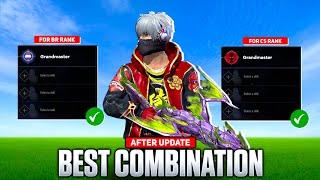 BEST CHARACTER SKILL COMBINATION FOR BR RANK & CS RANK AFTER UPDATE | BEST COMBINATION IN FREE FIRE