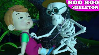 The Boo Boo Song With Skeleton Doctor | Skeleton Sick Song | Nursery Rhymes For Babies & Kids Songs