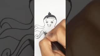 HOW TO DRAW OCTOPUS- OCTOPUS DRAWING