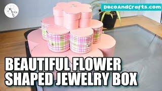BEAUTIFUL FLOWER SHAPED JEWELRY BOX - DecoAndCrafts Clips