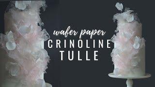 How to make wafer paper flexible crinoline tulle lace - my exact recipe | Florea Cakes