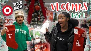 BLACK FRIDAY Christmas Shopping at Target Holiday Deals & Fun | VLOGMAS Day 1