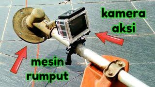 Baru Tahu Gaya Bebas Gabungan Kamera Aksi Dan Mesin Rumput Grass Lawn Machine With Action Camera