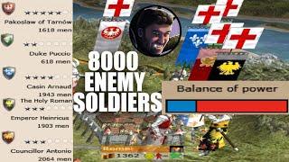 5 Crusader Armies, 8000 Soldiers, Knocking Down Rome