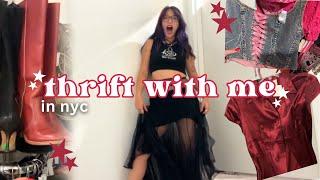 THRIFT WITH ME IN NYC!!! Cute vintage, y2k, alternative, & streetwear clothes!