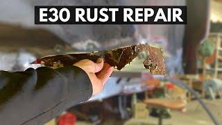 BMW E30 Rust Repair Nightmare: Restoration E.7 - P..-2/2|Grinding