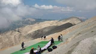 Paragliding start point on the Tahtali top