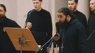 Father Serafim Chanting Receive the Body of Christ With Priest & Choir