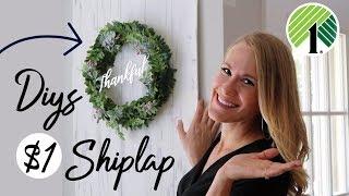 DOLLAR TREE FALL DIYS  You HAVE to try this $1 Shiplap & Farmhouse Decor!