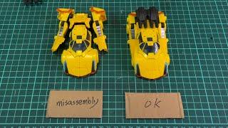 Fix Transformers SS111 Concept Art Sunstreaker’s leg misassembly.