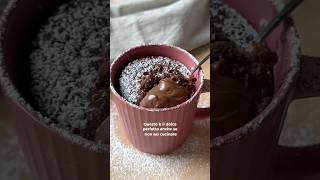 Nutella mugcake in 2 minuti, senza uova e senza bilancia