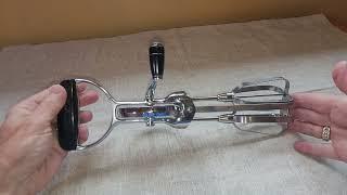 Old Fashioned Rotary Egg Beater - Blends Foods Quickly And Easily With Less Clean-up