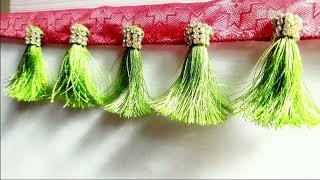 Stone beads saree kuchu #diy #easy #lakshmidesigns