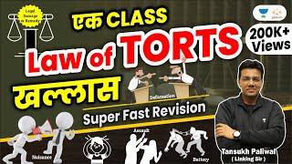 Ek Class Law of Torts Khallas | Khallas Series | Conceptual Session | Tansukh Paliwal | Linking Laws