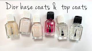 Dior Base Coats & Top Coats  | Demo & Review [2021]