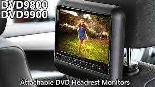 DVD9800 & DVD9900 Attachable Headrest Monitors