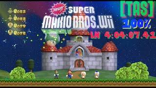 [TAS] [4K] Newer Super Mario Bros. Wii (100%) in 4:04:07.41 (WR)