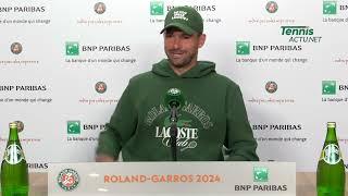 Tennis - Roland-Garros 2024 - Grigor Dimitrov : "I could play, I don't know, with music on"