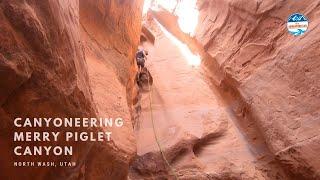 Canyoneering Merry Piglet Canyon in North Wash, Utah