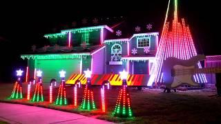 Metal Carol of the Bells Christmas Light Show! (Dec 2017)