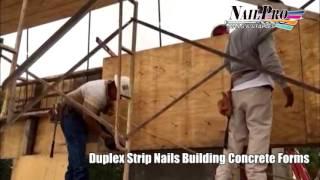 NP-9021D with Strip Duplex Nails Building Concrete Forms