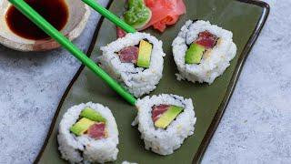 Spicy Tuna Roll (How to Make Tuna Sushi at Home)