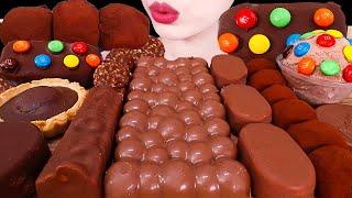 ASMR MUKBANG｜CHOCOLATE MARSHMALLOW MAGNUM RICE CAKES ICE CREAM SNACK 초코찰떡 마시멜로 매그넘 아이스크림 몰티져스 고디바 먹방