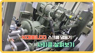 kobelco 스크류 냉동기 사이클 간단히 살펴보기!!