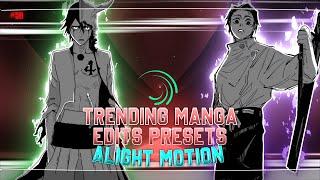 Trending Manga Edits Presets | Alight Motion