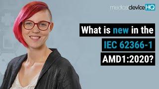 What is new in the IEC 62366-1 AMD1:2020?