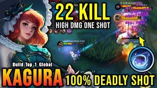Kagura 22 Kills!! Insane One Shot Damage Build!! - Build Top 1 Global Kagura ~ MLBB