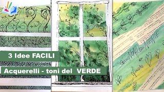 Tre idee creative per il tuo sketchbook: toni del verde