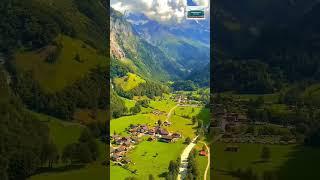 Beautiful Valley | Green  Landscape Switzerland #shorts #travelholic #switzerland #valleys