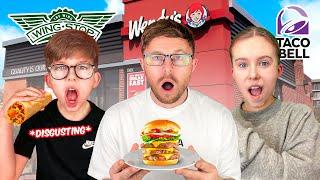 ONLY Eating AMERICAN FAST FOOD for 24 HOURS!
