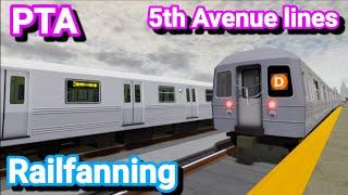 Roblox | Railfanning PTA Subway 5th Avenue Lines