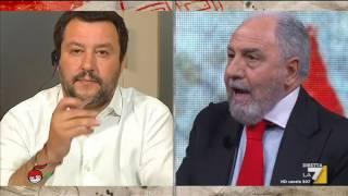 Antonio Caprarica, Giuliano Cazzola e Matteo Salvini discutono di vitalizi e privilegi